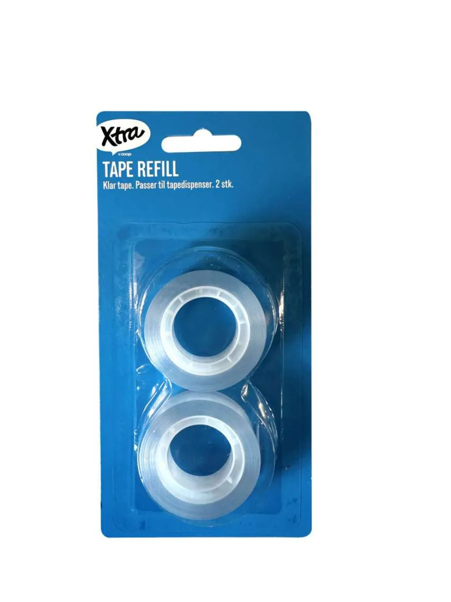 Xtra tape klar refill 2 pk