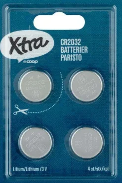 Xtra CR2032 batterier 4pk